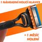 Gillette Náhradná hlavica 8 ks + holiaci gél Fusion5