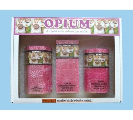 Dárková sada palmových svíček opium
