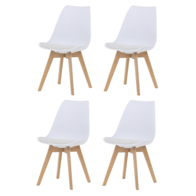 Set de scaune de sufragerie CT-X7056 WT, 4 buc