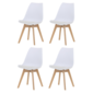 Set de scaune de sufragerie CT-X7056 WT, 4 buc