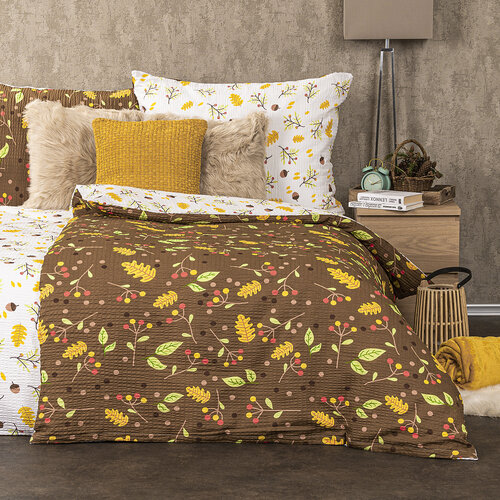 Lenjerie de pat bumbac crep 4Home Toamnă, 220 x 200 cm, 2 buc. 70 x 90 cm