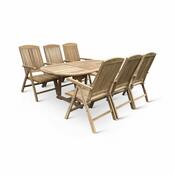 7-dielny set záhradného nábytku Alfi II, teak