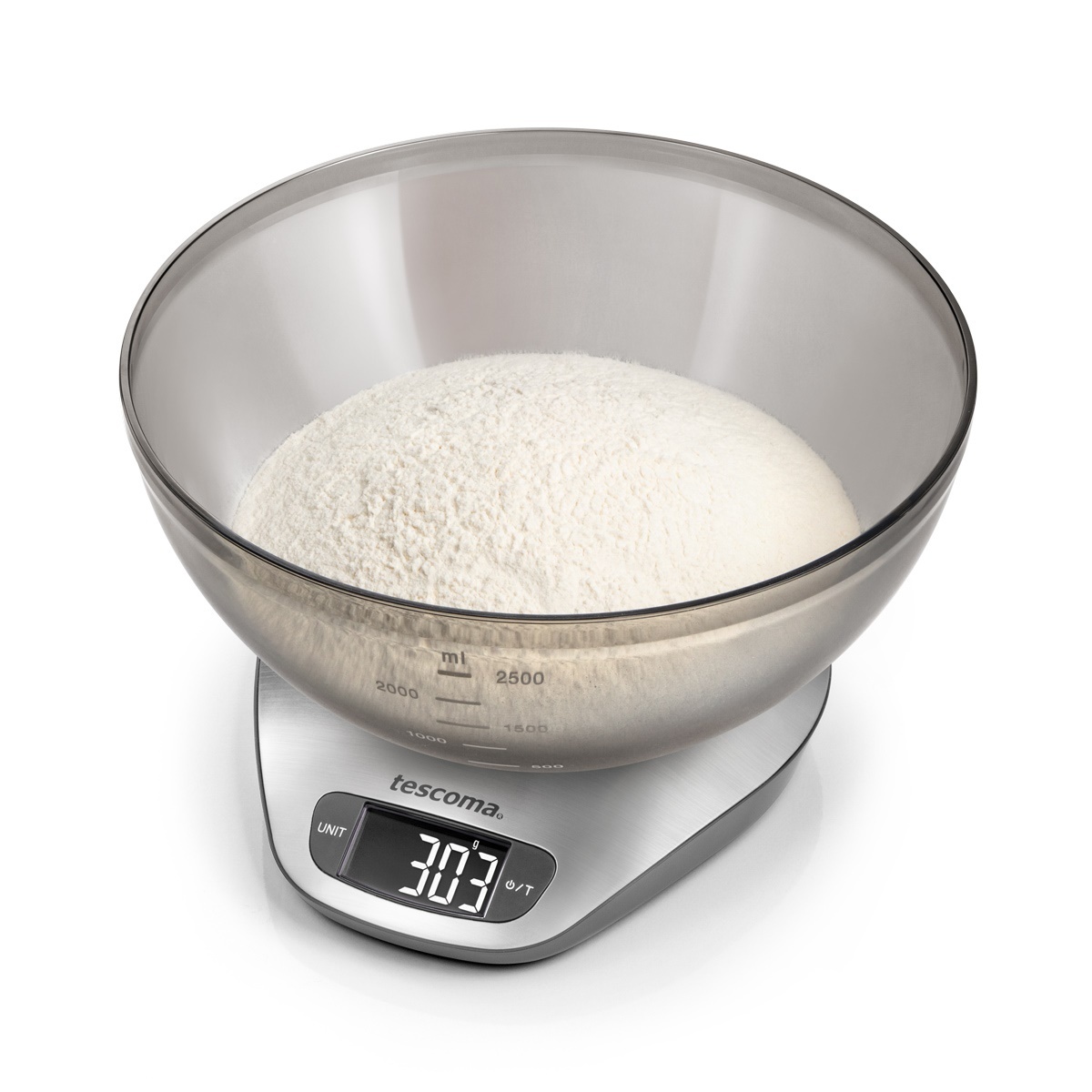 Fotografie Tescoma Digitální kuchyňská váha s mísou GrandCHEF 5,0 kg