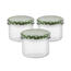 Set de 3 borcane cu capac Antek, 235 ml