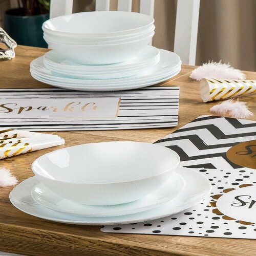 Bormioli Rocco 18-teiliges Geschirrset Coconut