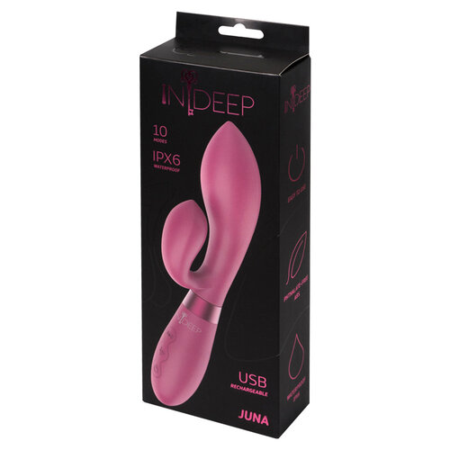 Акумуляторний вібратор Indeep Juna Magenta,фіолетовий
