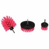 Sixtol Sada kartáčů na vrtačku pro čištění autaCAR DETAILING DRILL BRUSH PINK 3, 3 ks