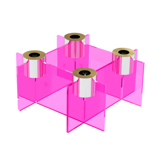 Świecznik High Lighz, różowy