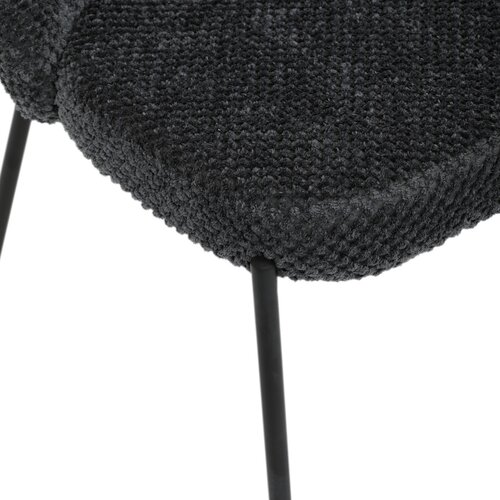 Krzesło do jadalni Bouclé CT-W1077 GREY2, ciemnoszary