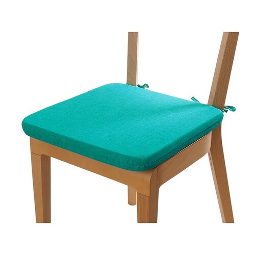 B.E.S. Petrovice Подушка для сидіння зі шнурками, зелена бірюза, 40 x 40 см