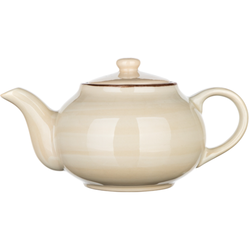Ceainic din ceramică Banquet PALAS, 0,9 l, crem