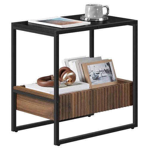 Odkladací stolík E1082 BK, čierny