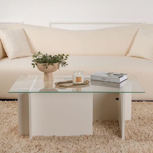 Couchtisch Vetrino Wooden White