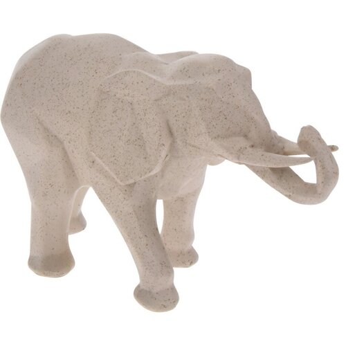 Decorațiune geometrică Elefantul, 25 x 15 cm, bej