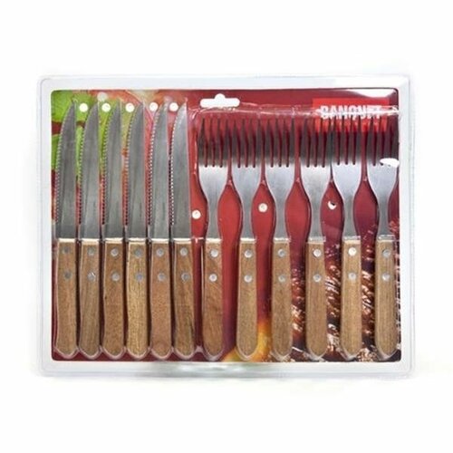 Banquet Set steak nožev in vilic Party, 12 kosov