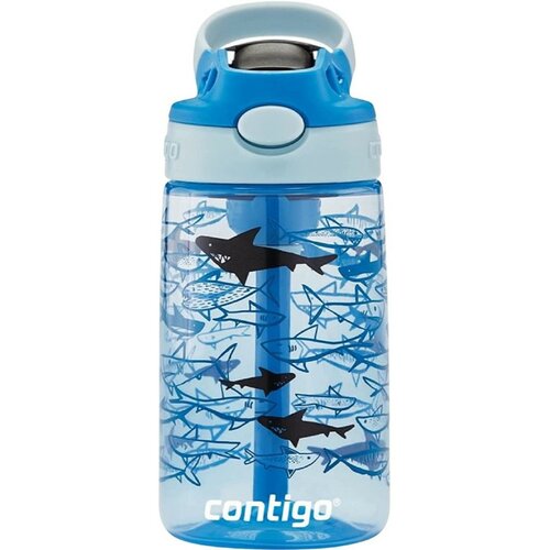 Contigo Dětská lahev Easy Clean 420 ml Blue Sharks