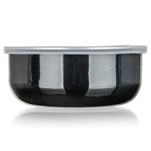 Banquet Set smaltovaných skodelic METALLIC Black,8 kos