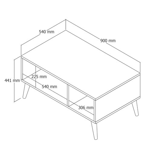 Couchtisch Exxen Oak