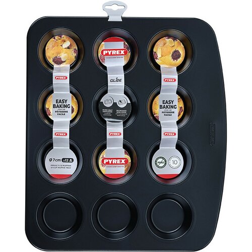 Pyrex Backform für 12 Muffins Glide 36 x 31 cm