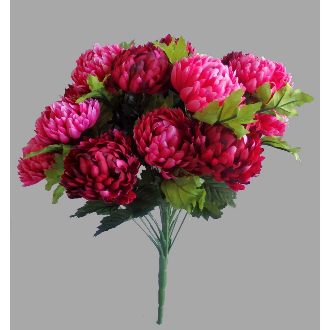 Umelá kytica Chryzantéma, vínová