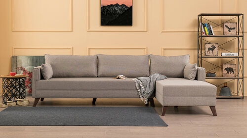 Sofa narożna Bella Narożnik prawy 1 Kremowy