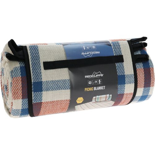 Redcliffs Picknickdecke Würfel Rot-Blau, 150 x 180 cm