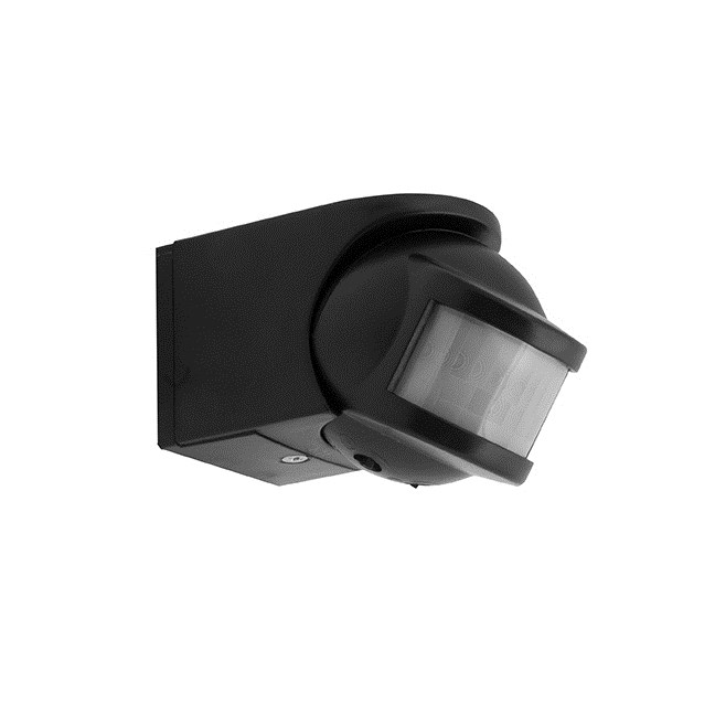 SENZOR PIR pohybové čidlo 210°, čierna, Panlux