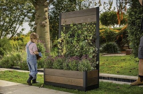 Ghiveci Keter Deco Tulip 110 l, 2 panouri, maro