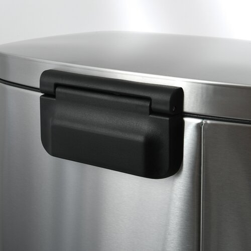 Coș de gunoi cu pedală soft-close Spirella Akira 30 l, oțel inoxidabil periat