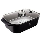 Berlinger Haus Pekáč s roštem a aroma poklicí Granit Diamond Line, 34,5 x 24,5 cm