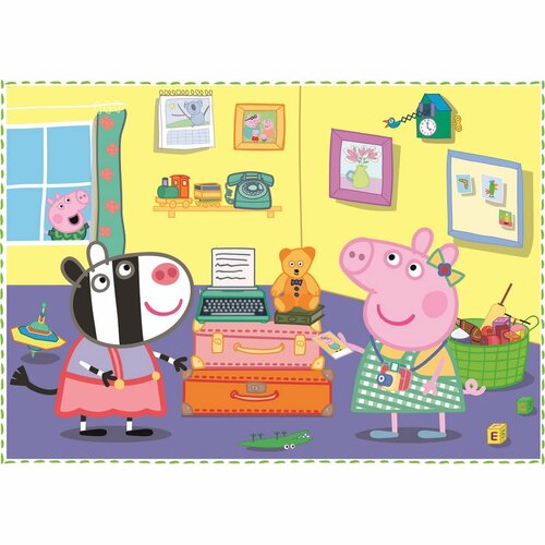 Trefl Puzzle Peppa Pig: Amintiri de vacanță, 4in1