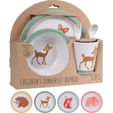 5-dielna detská jedálenská súprava, Srnka