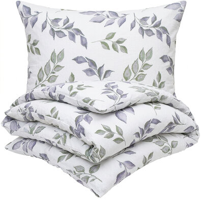 4Home Krep posteljnina Soft Leaves, 140 x 200 cm, 70 x 90 cm