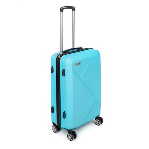 Pretty UP Cestovní skořepinový kufr ABS25 střední, 59 x 41 x 26 cm, světle modrá