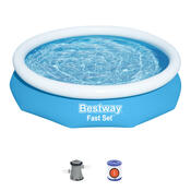 Bestway Nafukovací bazén Fast Set, 305 x 66 cm, kartušová filtrace