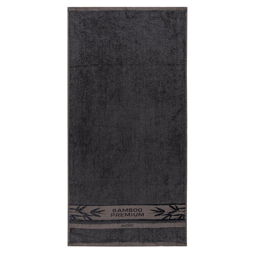 4Home Bamboo Premium ręcznik ciemnoszary, 50 x 100 cm, 2 szt.