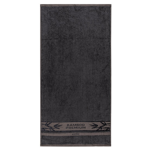 4Home Bamboo Premium ručník tmavě šedá, 50 x 100 cm, sada 2 ks