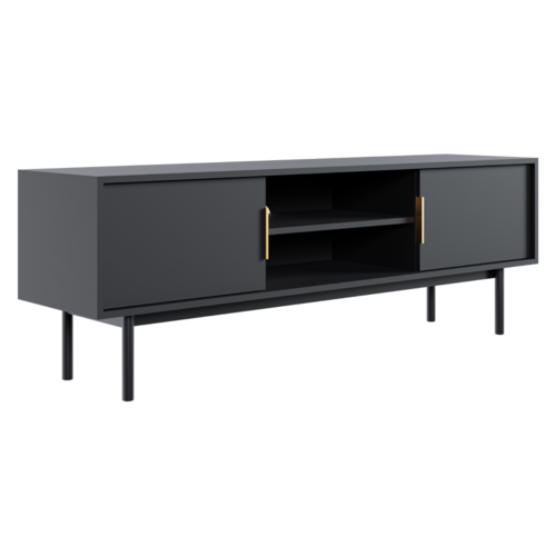 Televízny stolík VIVALA, čierna