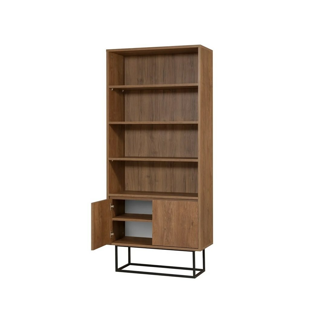 Knižnica Rea Black and Walnut
