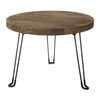 Odkládací stolek Pavlovnie světlé dřevo, pr. 50 cm