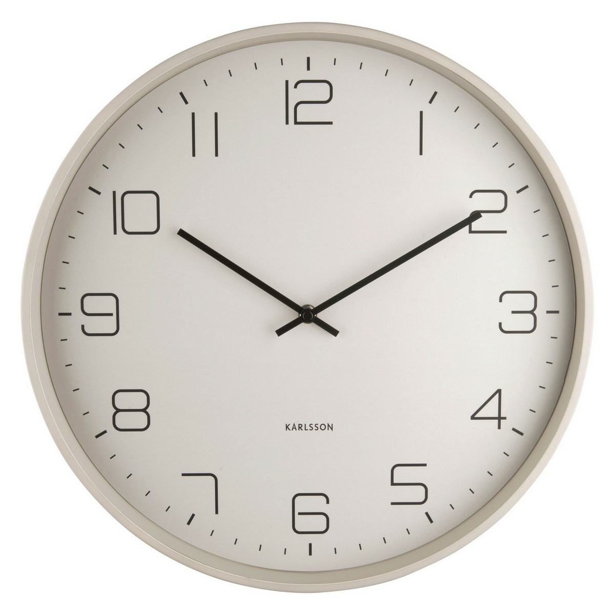 Levně Karlsson 5751WG designové nástěnné hodiny, pr. 40 cm