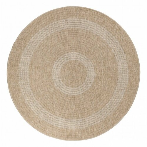 Stück Teppich Comilla 0886 beige , Durchmesser 120 cm