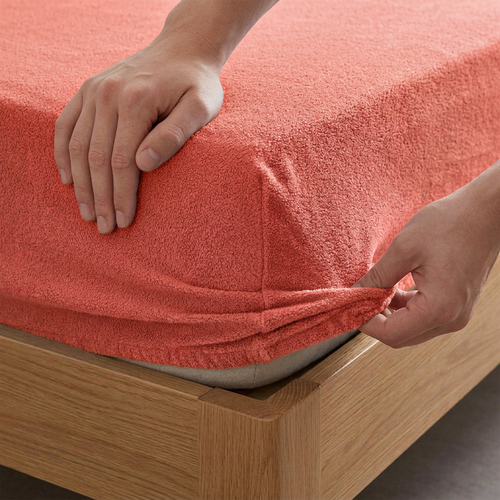 4Home Frotirano rjuho IDEAL v barvi korale, 90–100 x 200 cm