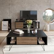Mistico Black and Walnut dohányzóasztal
