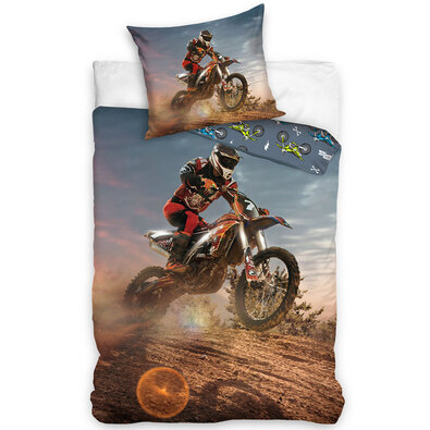 Bombažna posteljnina Motocross Race in the Desert,140 x 200 cm, 70 x 90 cm