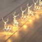 DecoKing Rénszarvas karácsonyi fénylánc meleg fehér, 10 LED