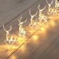 DecoKing Vánoční světelný řetěz Sobi teplá bílá, 10 LED