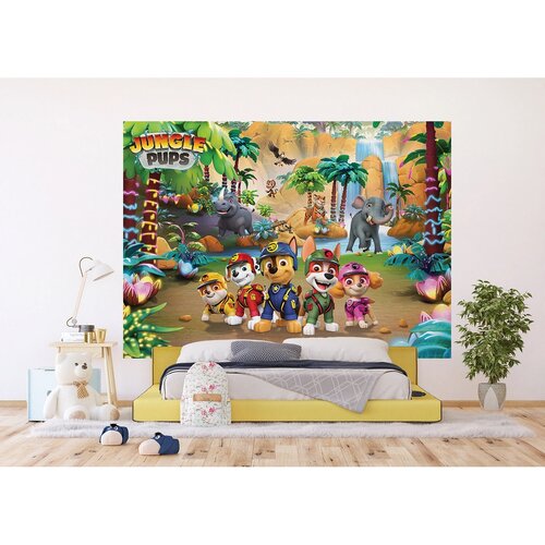 Fototapeta dla dzieci Paw Patrol Jungle Pups 252 x 182 cm, 4 części