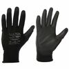 Sixtol Delovne poliestrske rokavice GLOVE PE-PU 10črne, velikost 10"