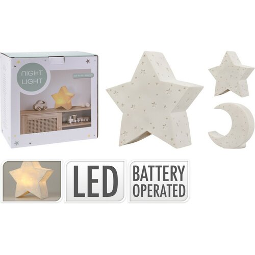 Csillag gyermek LED-es éjjeli fény, 20 x 20 x 8,5cm
